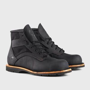 Black Leather Men's Boots
